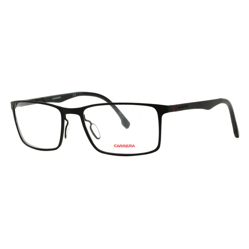 Carrera Carrera Eyeglasses Rectangle Full Rim, Matte Black Frame and Clear Demo Lenses Lens CA8827/V000300