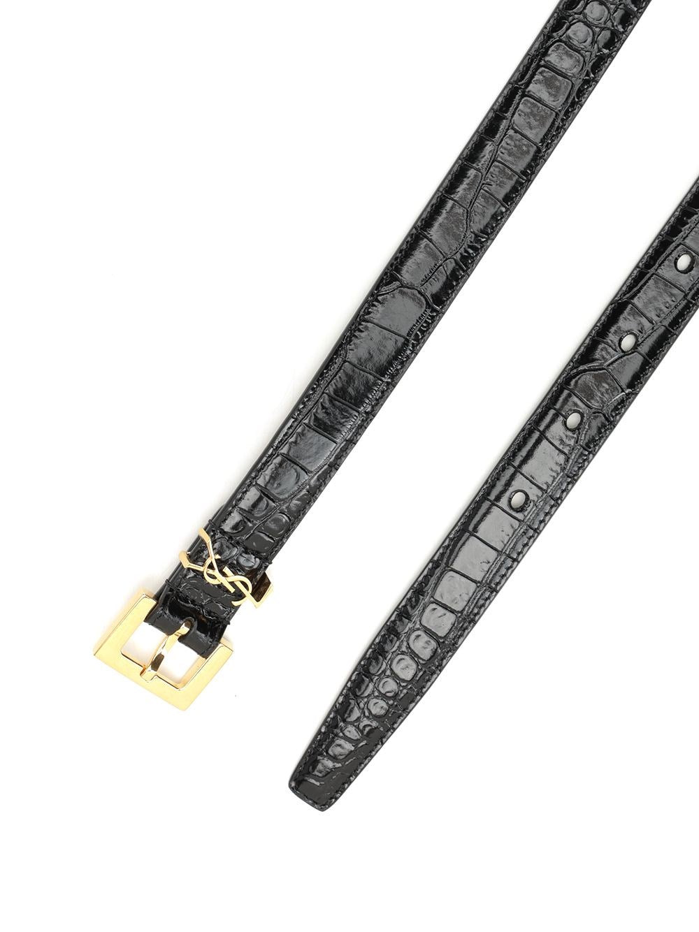 Saint Laurent Women Ysl Logo Belt