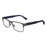 Lacoste Eyeglasses Rectangle Full Rim, Matte Grey Frame and Clear Demo Lens Lens L2294033
