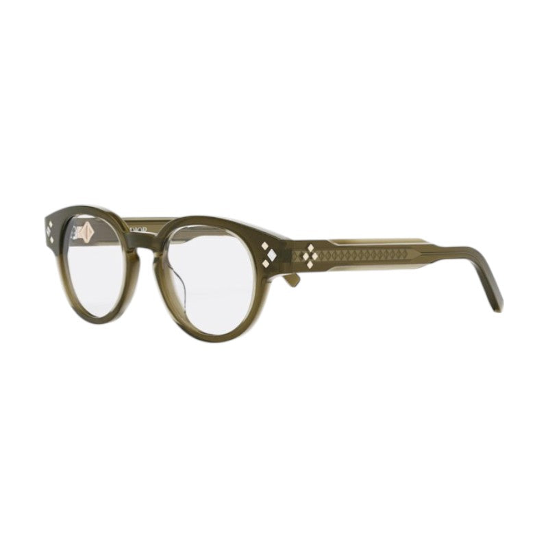 Dior Eyeglasses Round Full Rim, Dark Havana Frame and Clear Demo Lenses Lens CDDIAMONDOR1I2000