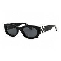 Off-White Sunglasses Oval Full Rim, White Frame and Dark Grey Lens OERI14EPALMER0107