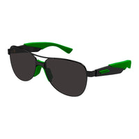 Bottega Veneta Sunglasses Aviator Full Rim, Black/Red Frame and Red Lens BV1231S004
