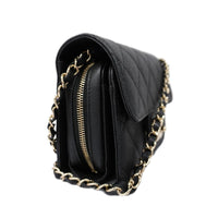 Chanel Chanel Matelassé Cuir Noir Black Leather Black Leather Shoulder Bag Bag (Authentic Pre-Loved)