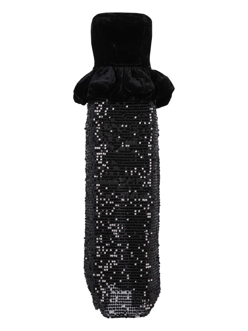 Rotate Rotate Women Sequinned Peplum Maxi Dress