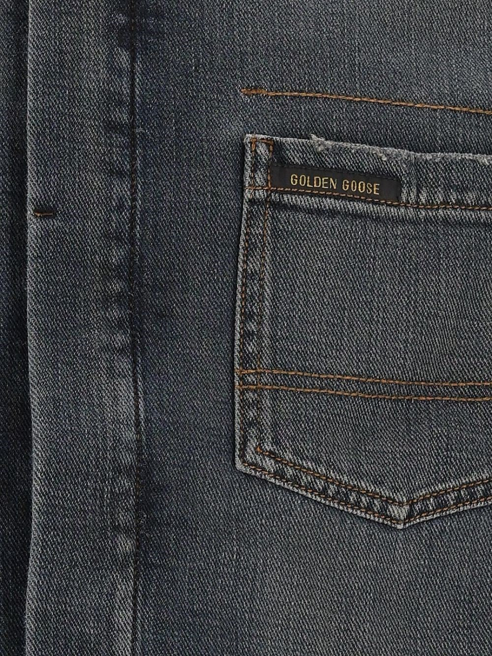 Golden Goose Men Cotton Denim Shirt