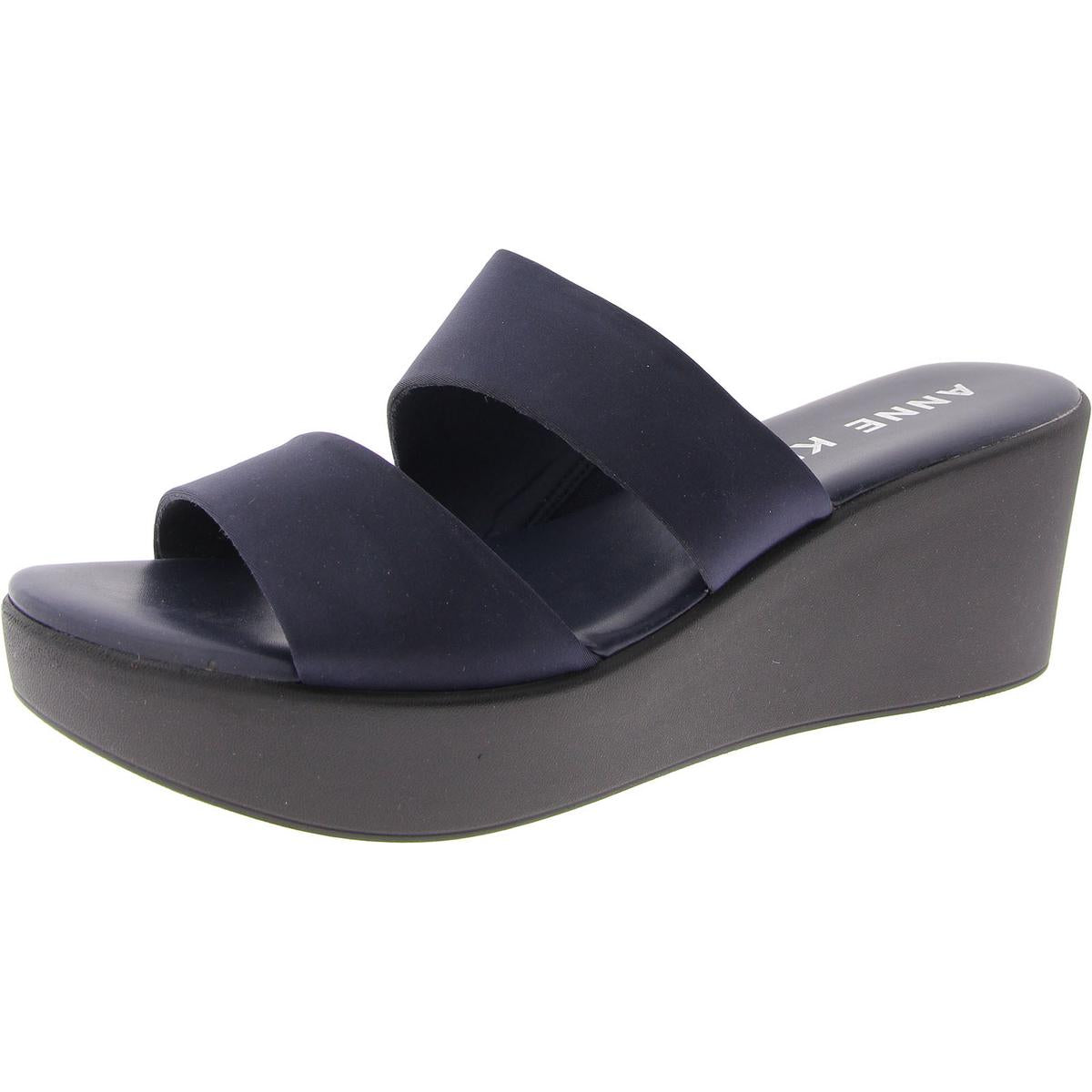 Womens Cushioned Footbed Slide Sandals