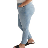 Plus Womens High-Rise Cropped Skinny Jeans