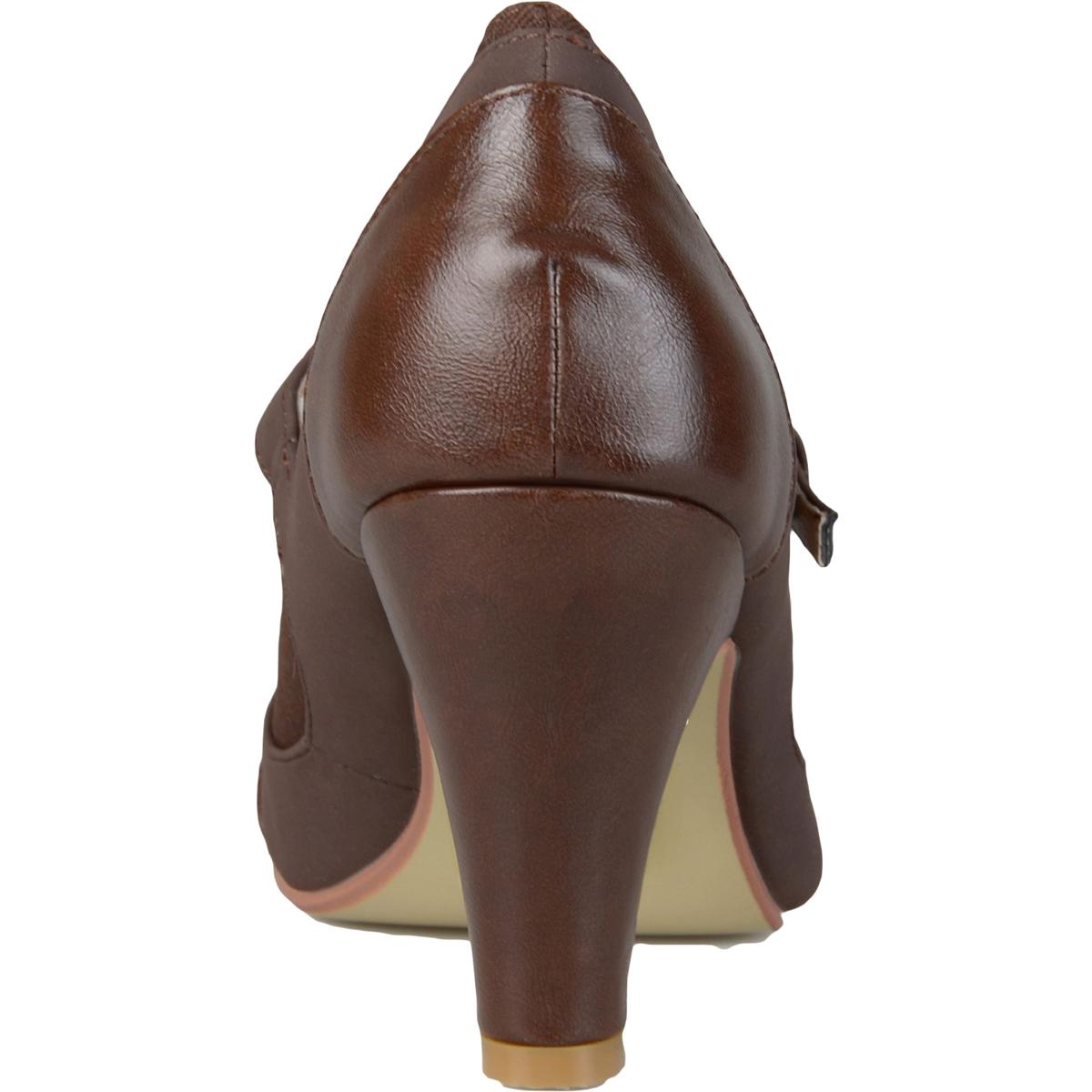 Siri Womens Faux Leather Dress Heels