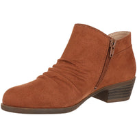 Aurora Womens Memory Foam Block Heel Ankle Boots