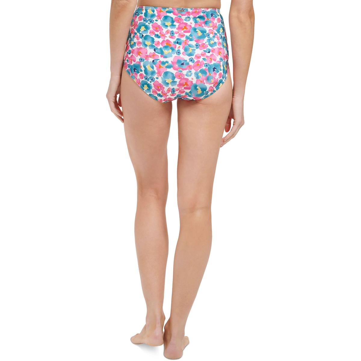 Womens High-Waist Floral Swim Bottom Separates