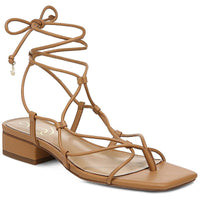 Daffy Womens Strappy Gladiator Strappy Sandals Light Cuoio Nappa