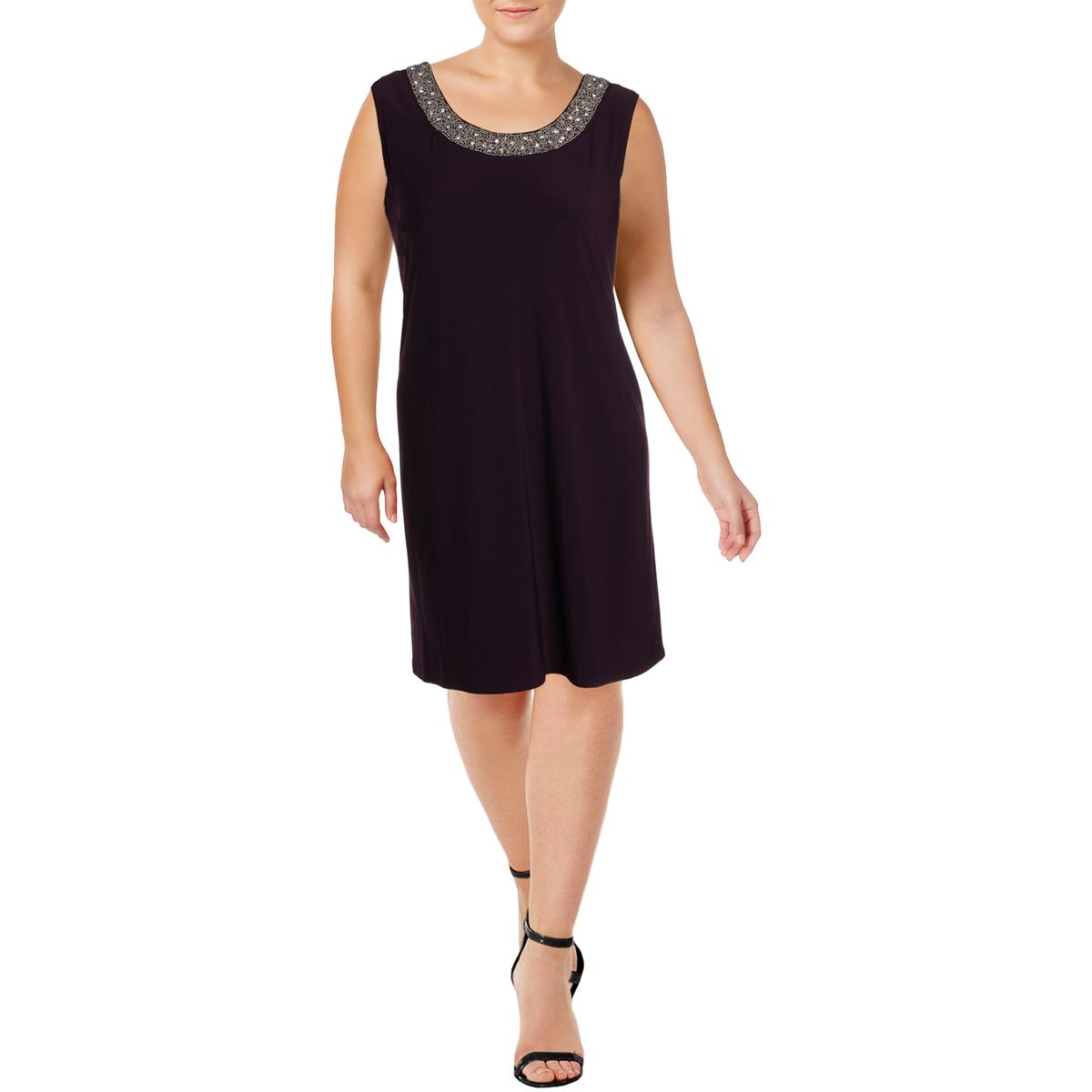 Womens Embellished Sleeveless Cocktail Dress1