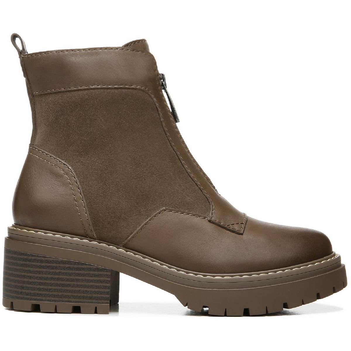Jett Womens Suede Lugged Sole Ankle Boots