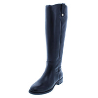 INC Womens Fawne Leather Knee-High Riding Boots Black