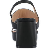 BROOKAN Womens Round toe Slingback strap Block Heel