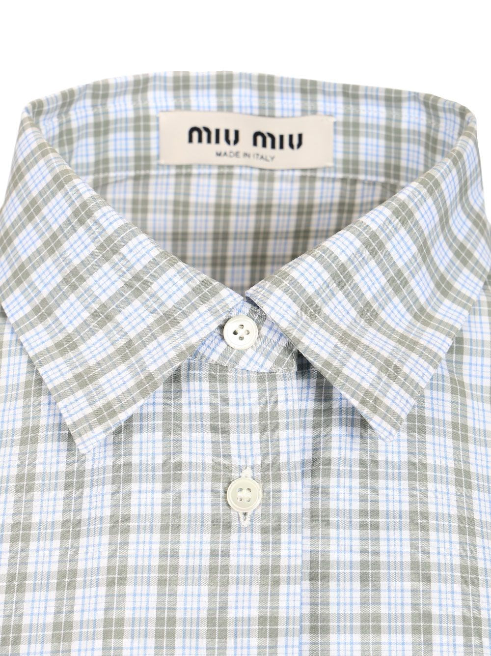 Miu Miu Women Checked Poplin Shirt