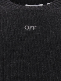 Off-white Off-White Men The Diagonal Arrow Fuzzy Crew Neck Sweater
