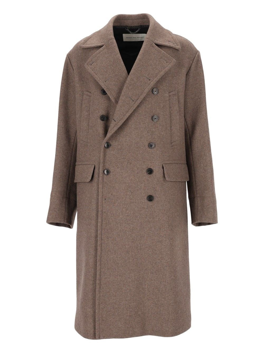 Dries Van Noten Dries Van Noten Men Oversized Double-Breasted Wool Coat