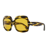 Tom Ford Sunglasses Square Full Rim, Dark Havana Frame and Brown Lens FT115552E