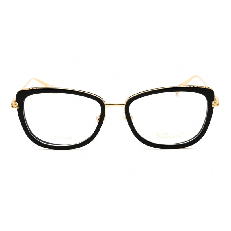 Chopard Eyeglasses Cat Eye Full Rim, Rose Gold Frame and Clear Demo Lenses Lens VCH256M0300