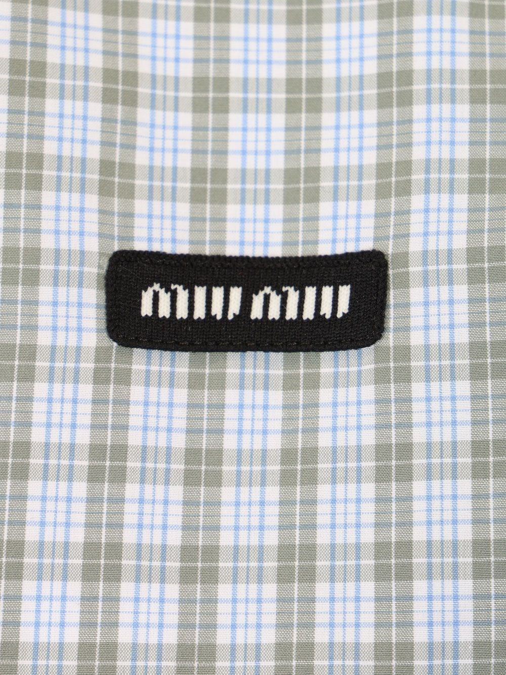 Miu Miu Women Checked Poplin Shirt