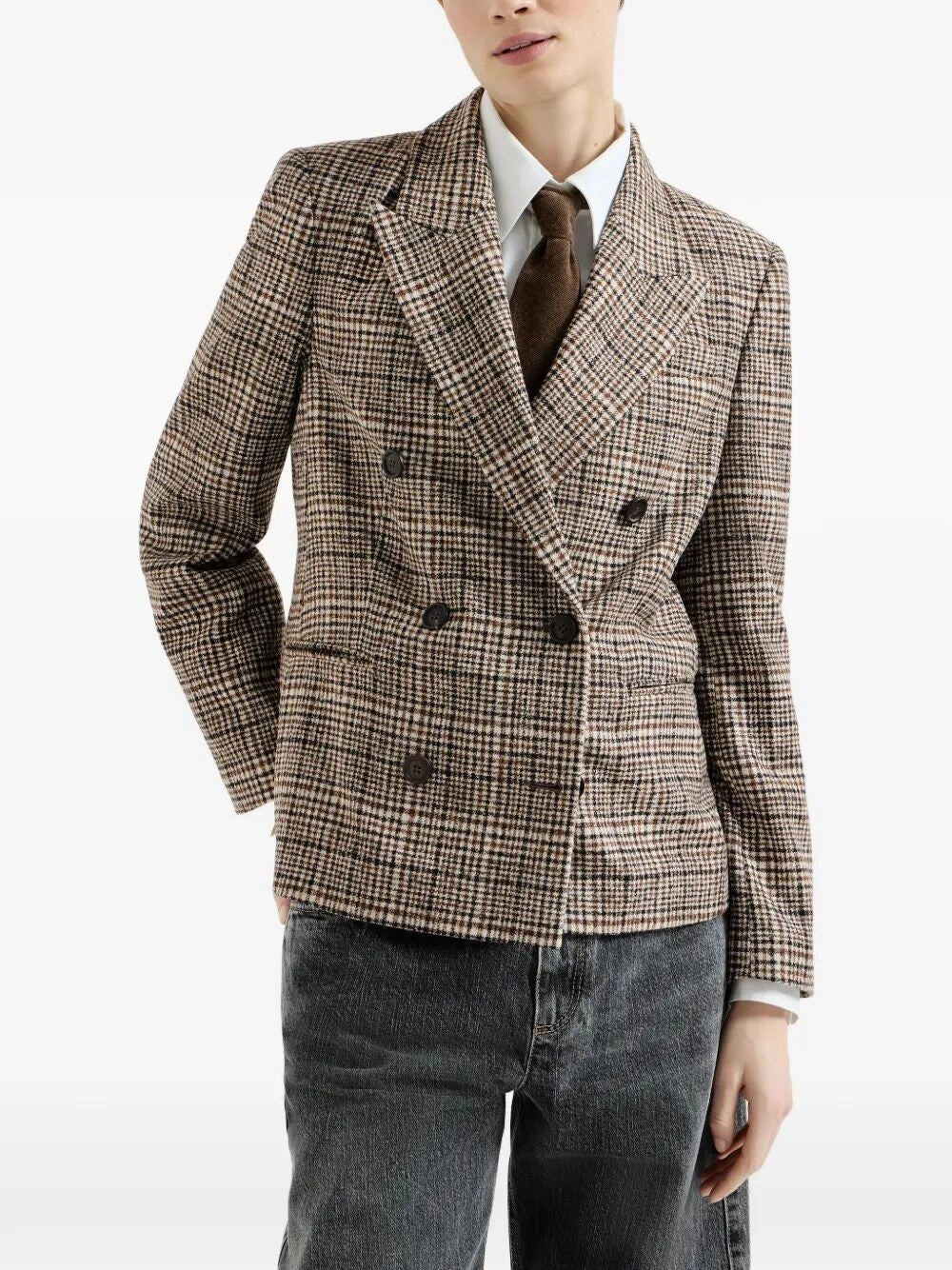 Brunello Cucinelli Women Prince Of Wales Blazer