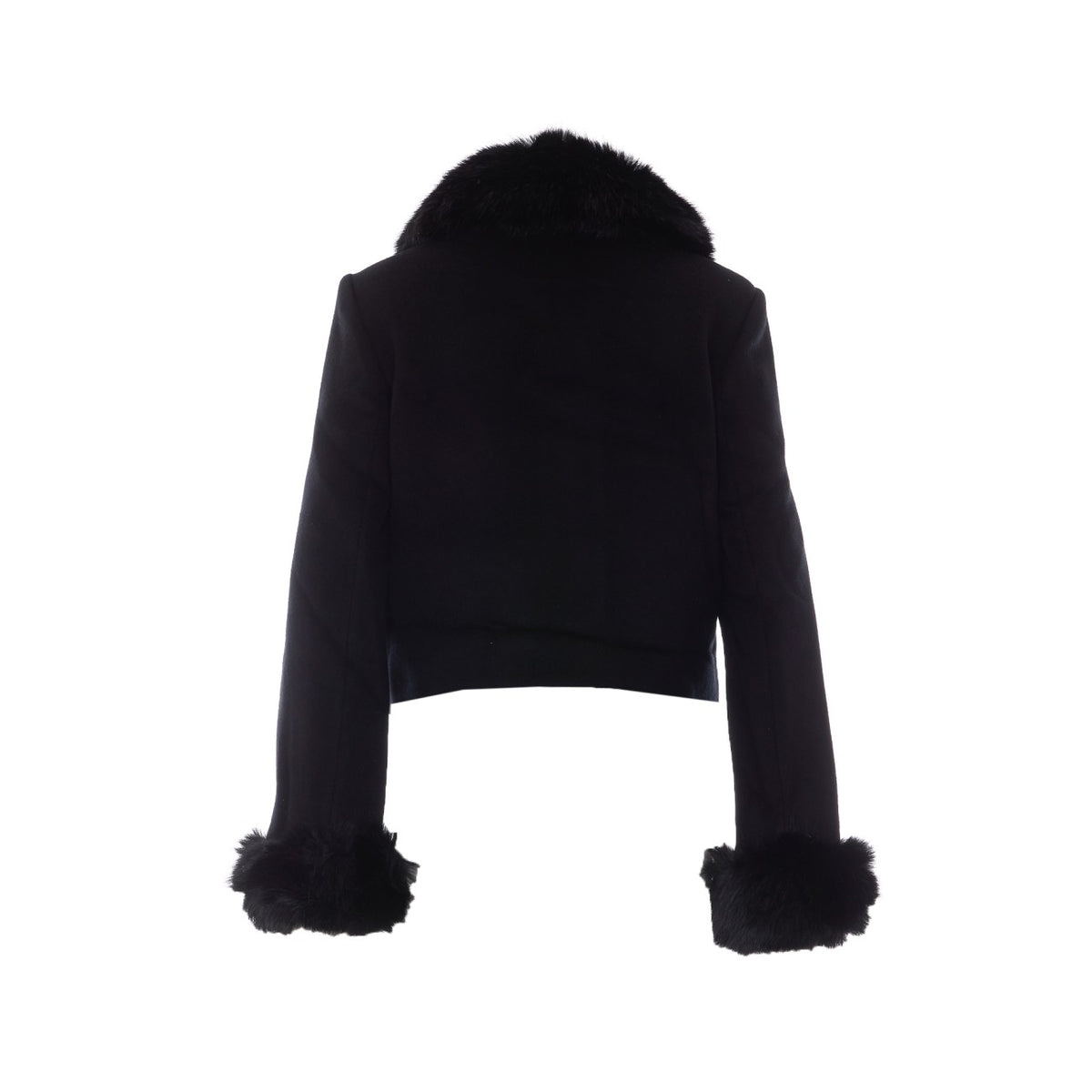 Self Portrait Women Faux Fur Cuff Jacket