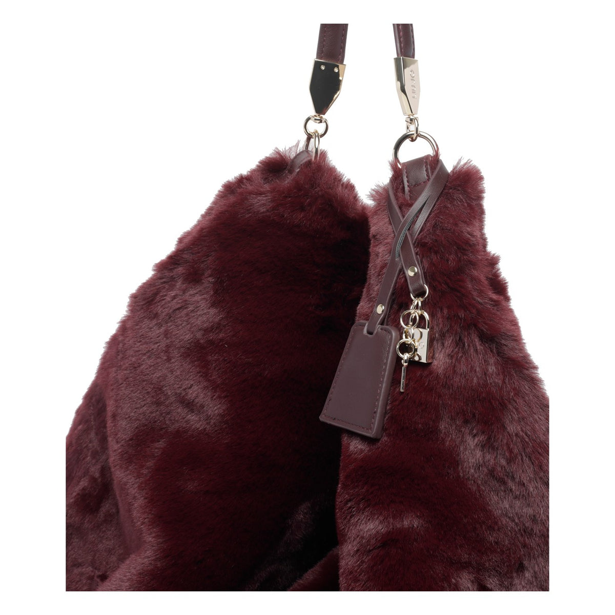 Liu Jo Liu Jo Women Faux Fur Logo Shoulder Bag