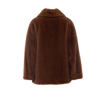 Herno Women Faux Fur Peacoat