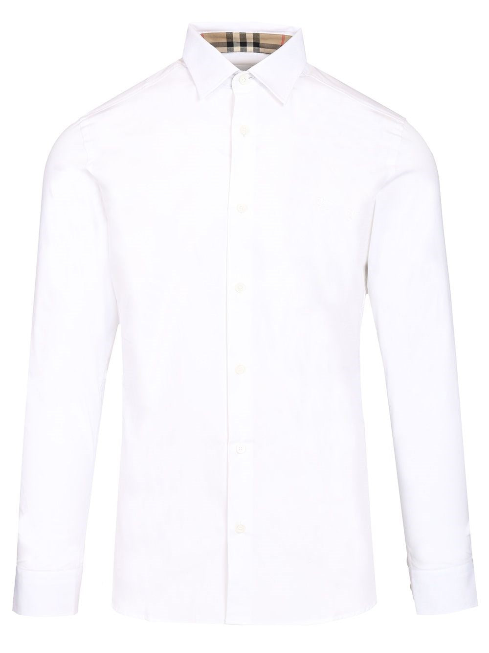 Burberry Burberry Men Slim Fit Shirt In Stretch Cotton