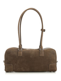 Loewe Women Amazona 31 Cropped Bag In Garnet Nubuck
