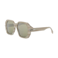 Fendi Fendi Sunglasses Square Full Rim, Shiny Brown Frame and Brown Silver Mirror Lens FE40173I60Q