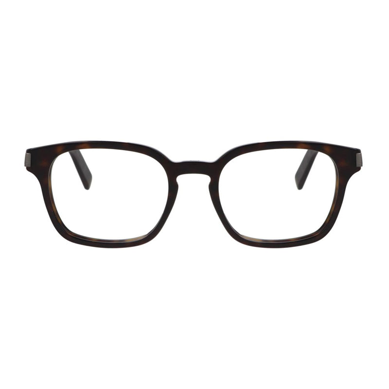 Dior Dior Eyeglasses Square Full Rim, Havana Frame and Clear Demo Lens Lens CDICONOS4I2000