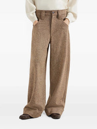 Brunello cucinelli Brunello Cucinelli Women Donegal Five-Pocket Baggy Trousers