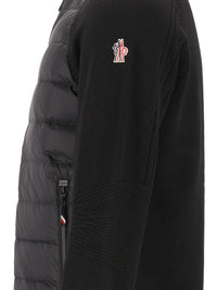 Moncler Grenoble Men Wool-Blend Zip-Up Padded Cardigan