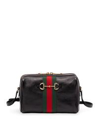 Gucci Gucci Women Horsebit Web Crossbody Bag