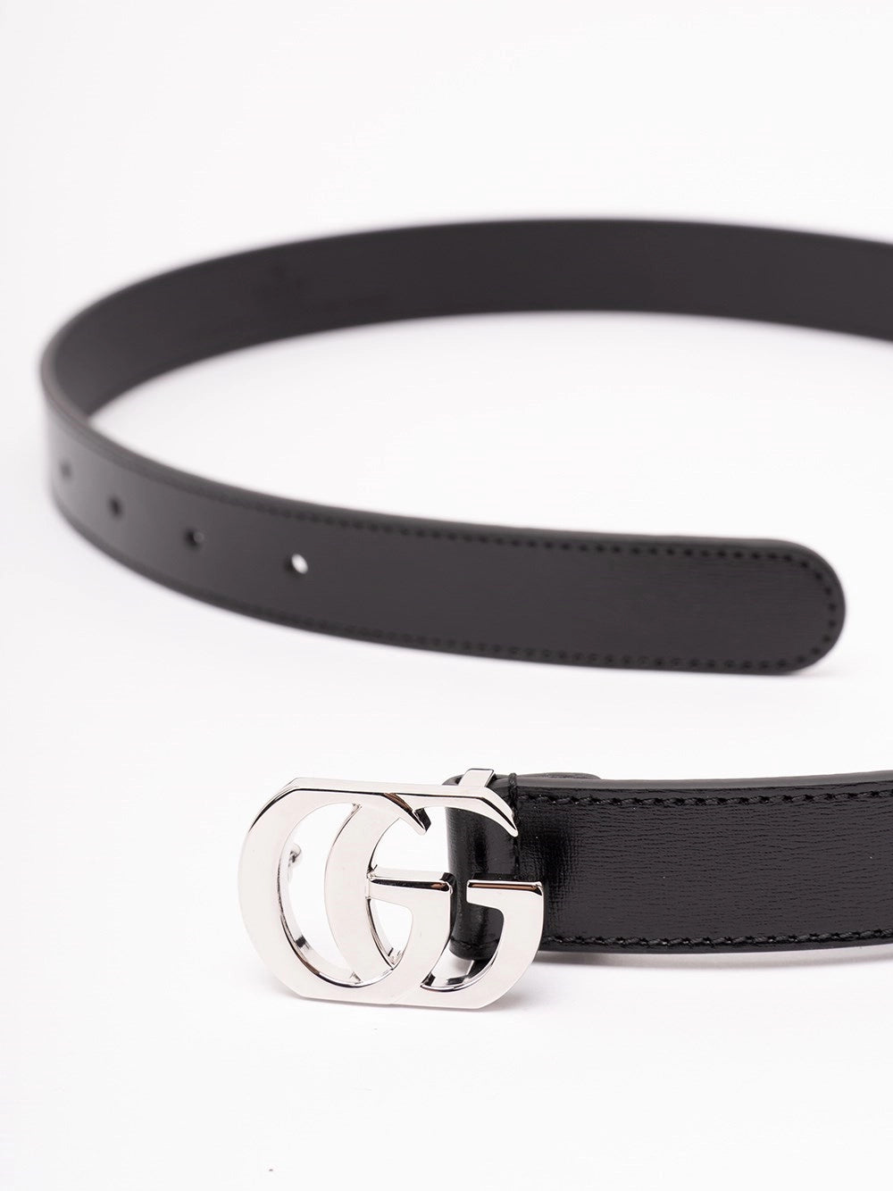 Gucci Gucci Women Thin Belt With Double G Buckle