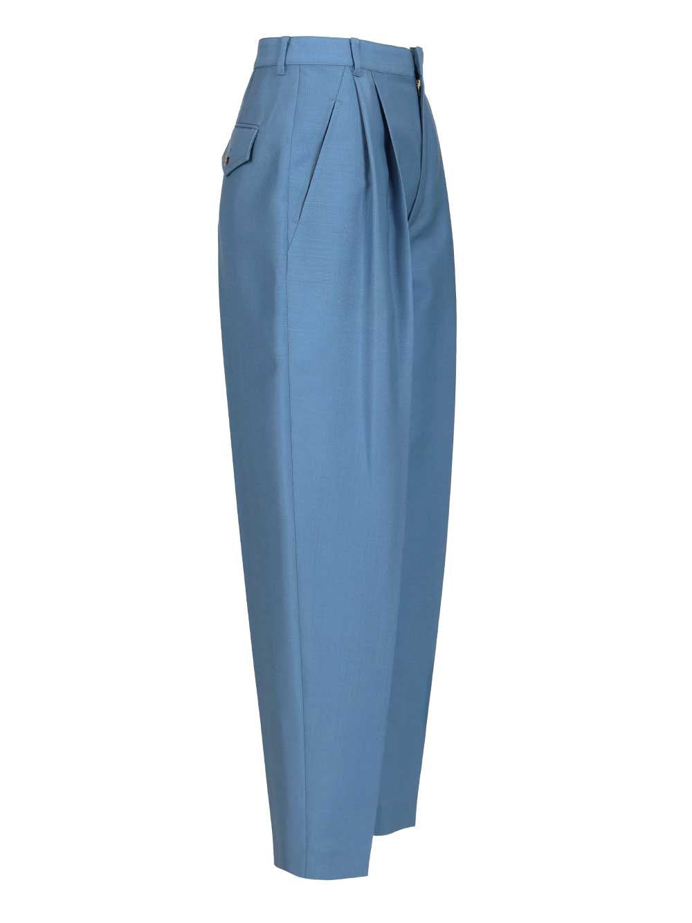 CELINE Celine Women Montauk Trousers In Wool And Mohair