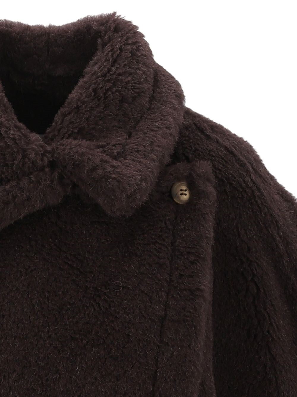 Max Mara Max Mara Women Alpaca And Wool Teddy Cape
