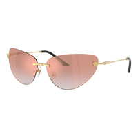 Versace Versace Sunglasses Cat Eye Rimless, Gold Frame and Pink Gradient Mirror Lens VE22811002/6F