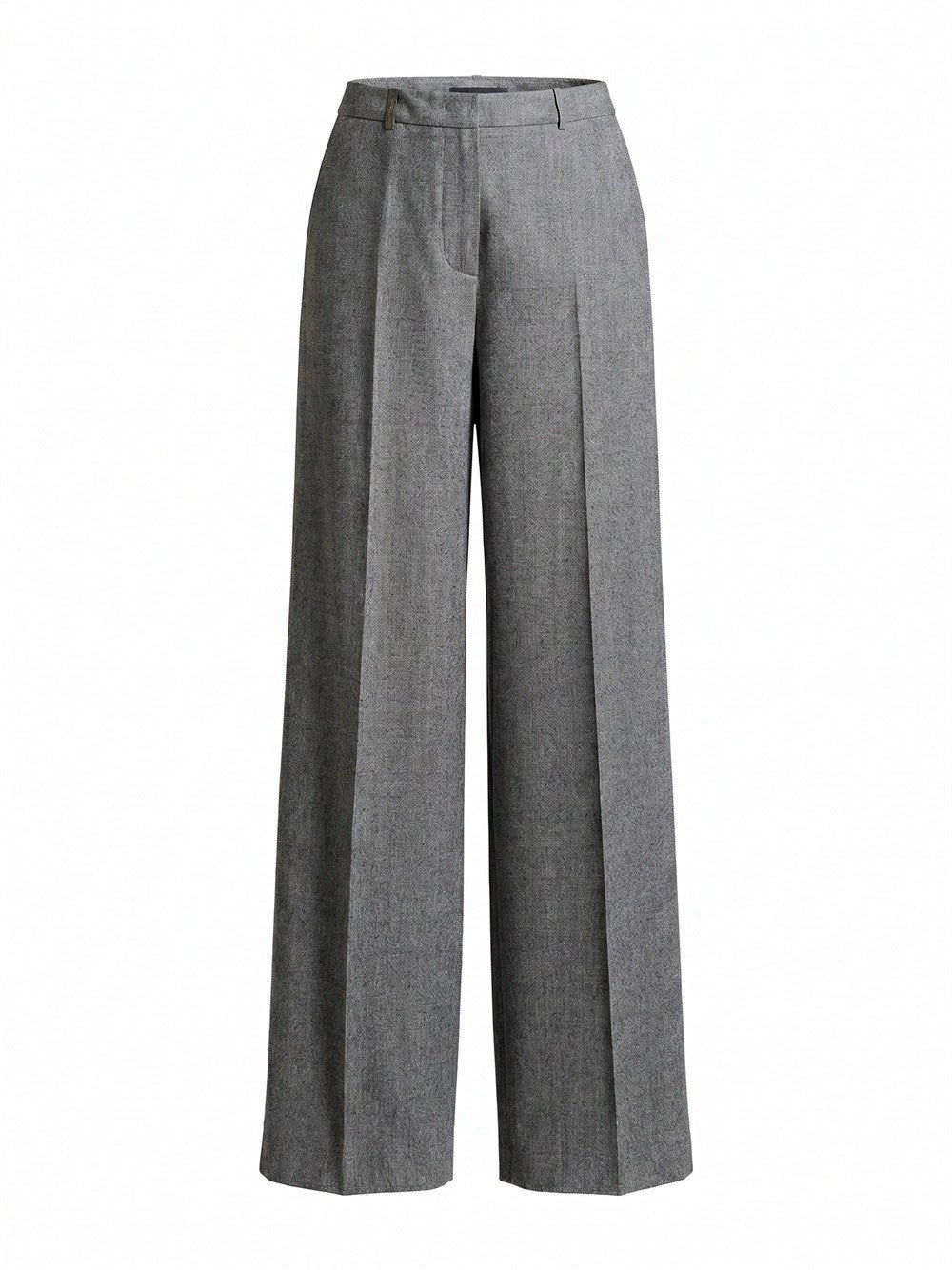 Peserico Women Micro Houndstooth Palazzo Pants With Lurex