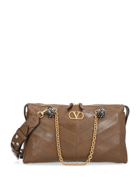 Valentino Garavani Women "Panthea" Bag In Chevron-Patterned Nappa Leather