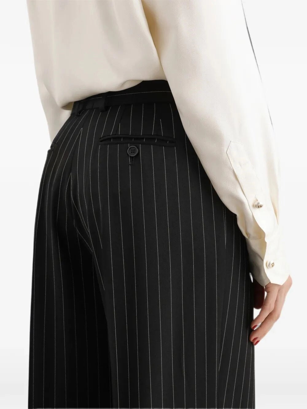 Dolce & Gabbana Women Pinstripe Wool Trousers