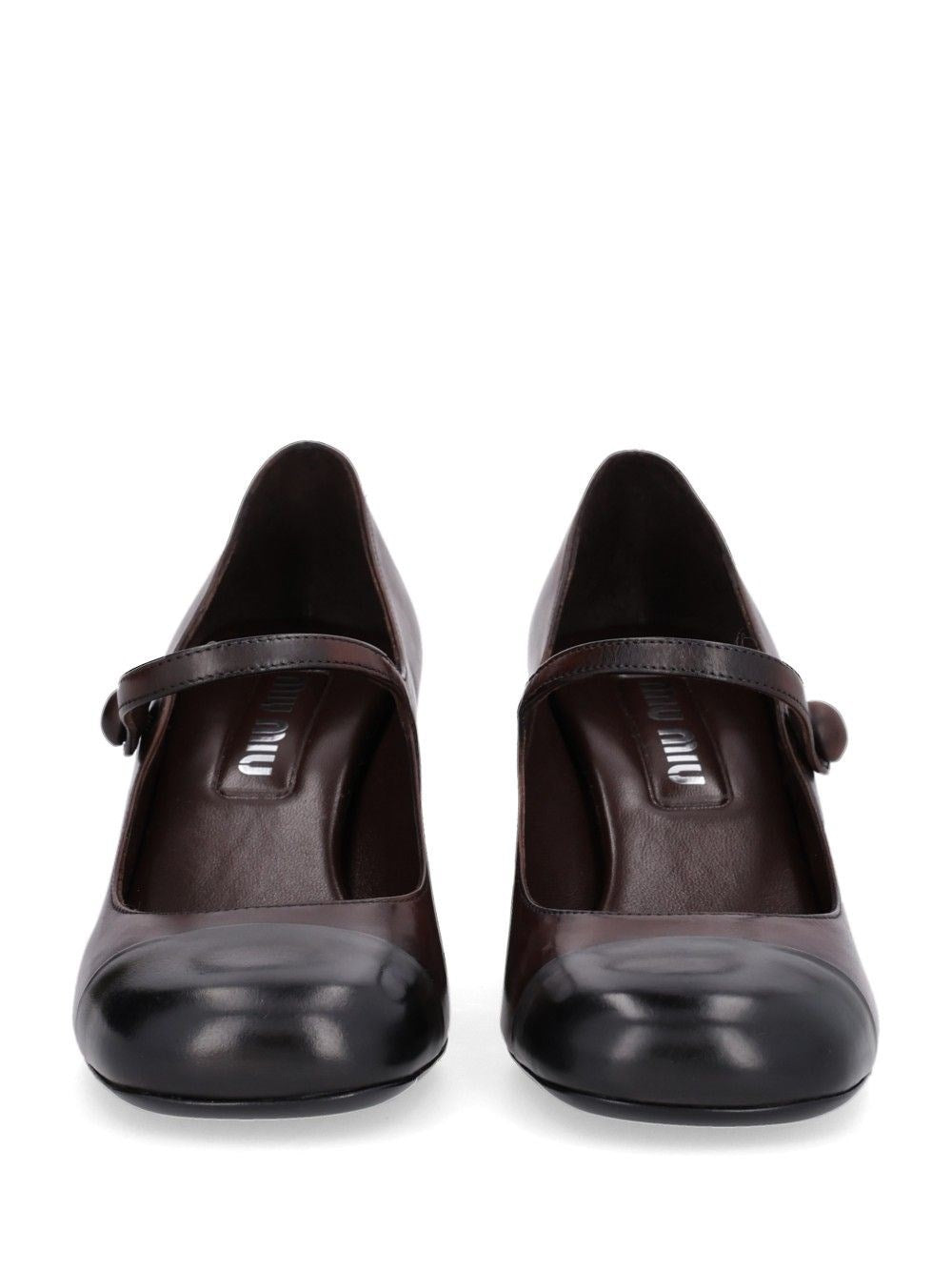 Miu Miu Women Waxed Leather Pumps