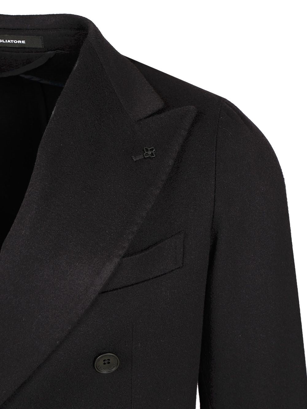 Tagliatore Men Double-Breasted Wool And Cashmere Blazer