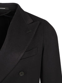 Tagliatore Men Double-Breasted Wool And Cashmere Blazer