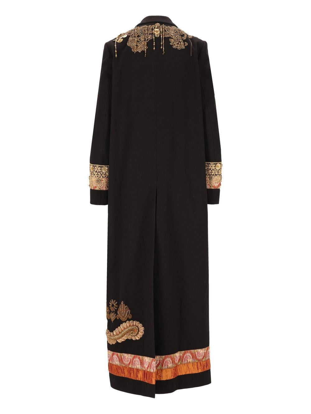 Dries Van Noten Women Embellished Wool Longline Coat