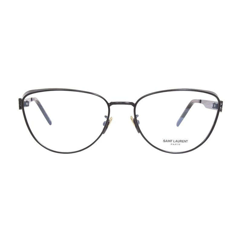 Saint Laurent Saint Laurent Eyeglasses Cat Eye Full Rim, Black Frame and Clear Demo Lenses Lens SLM92003