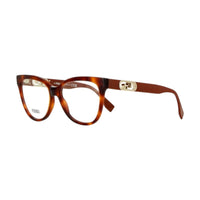 Fendi Fendi Eyeglasses Square Full Rim, Grey Frame and Clear Demo Lens Lens FE50093I020