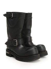 Balenciaga Balenciaga Men "Venom" Leather Boots
